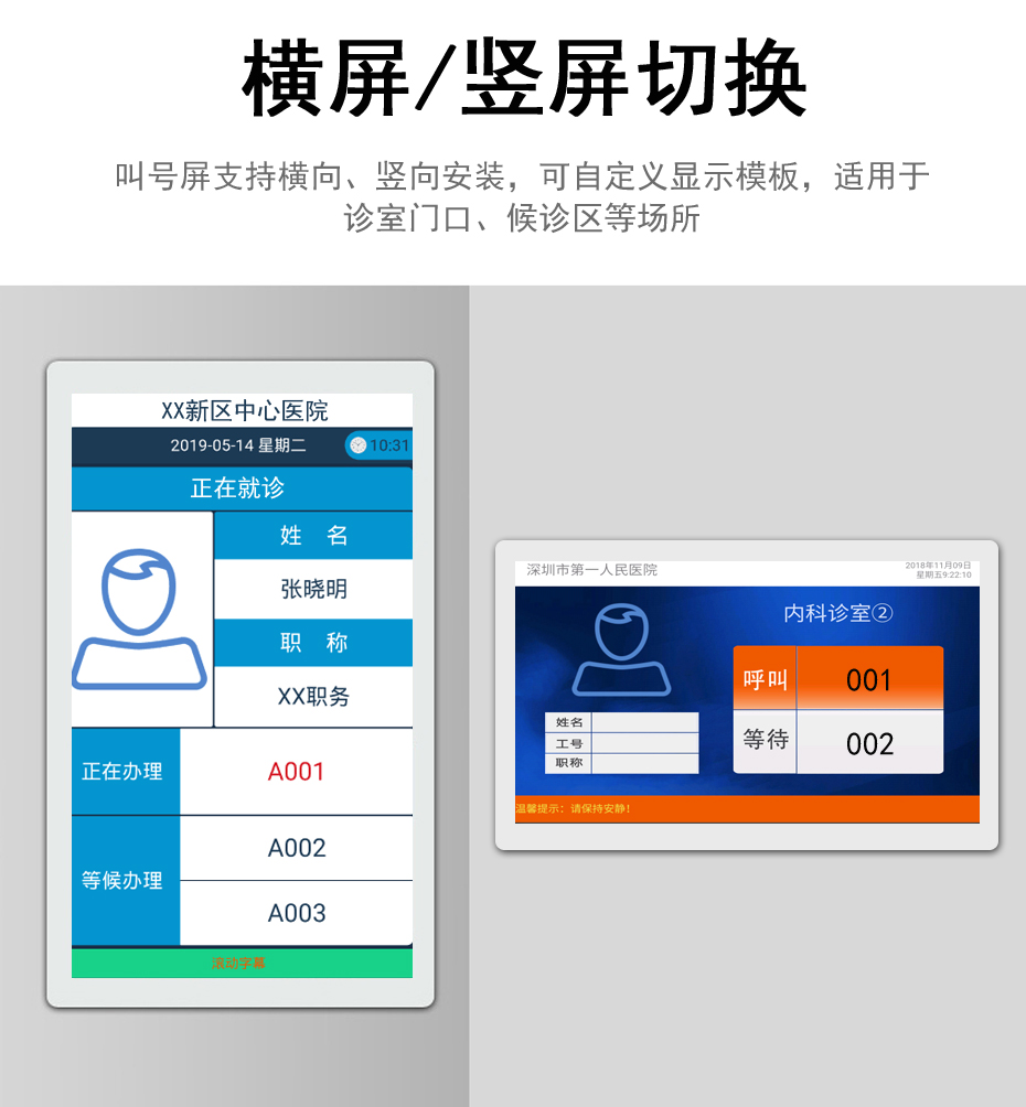 快狐醫(yī)院診室叫號(hào)顯示屏(圖1)